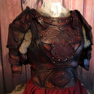 Clan Chief Body Belt and Shoulders Leather Armour